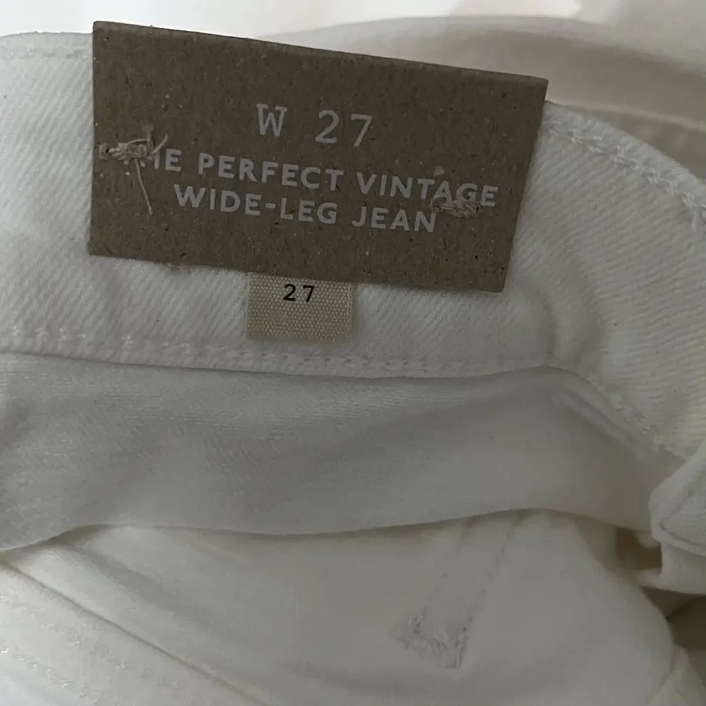 Madewell‎ Womens Perfect Vintage Wide Leg Jeans Size 27 Cream White Preppy NWT - Picture 6 of 8
